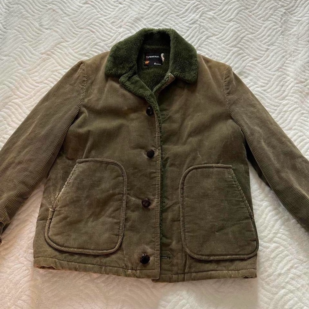 Green corduroy jacket